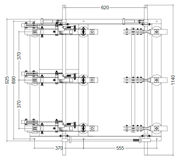 L39 - Chave Secc.Tripolar - 25vK 400Amp com Base e com Carga - CLPCT